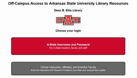 Library Login Help | A-State Knowledge Base