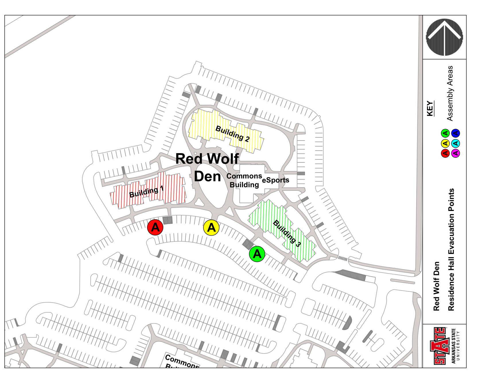 University Housing Evacuation Assembly Area Map (2025) RWD.png