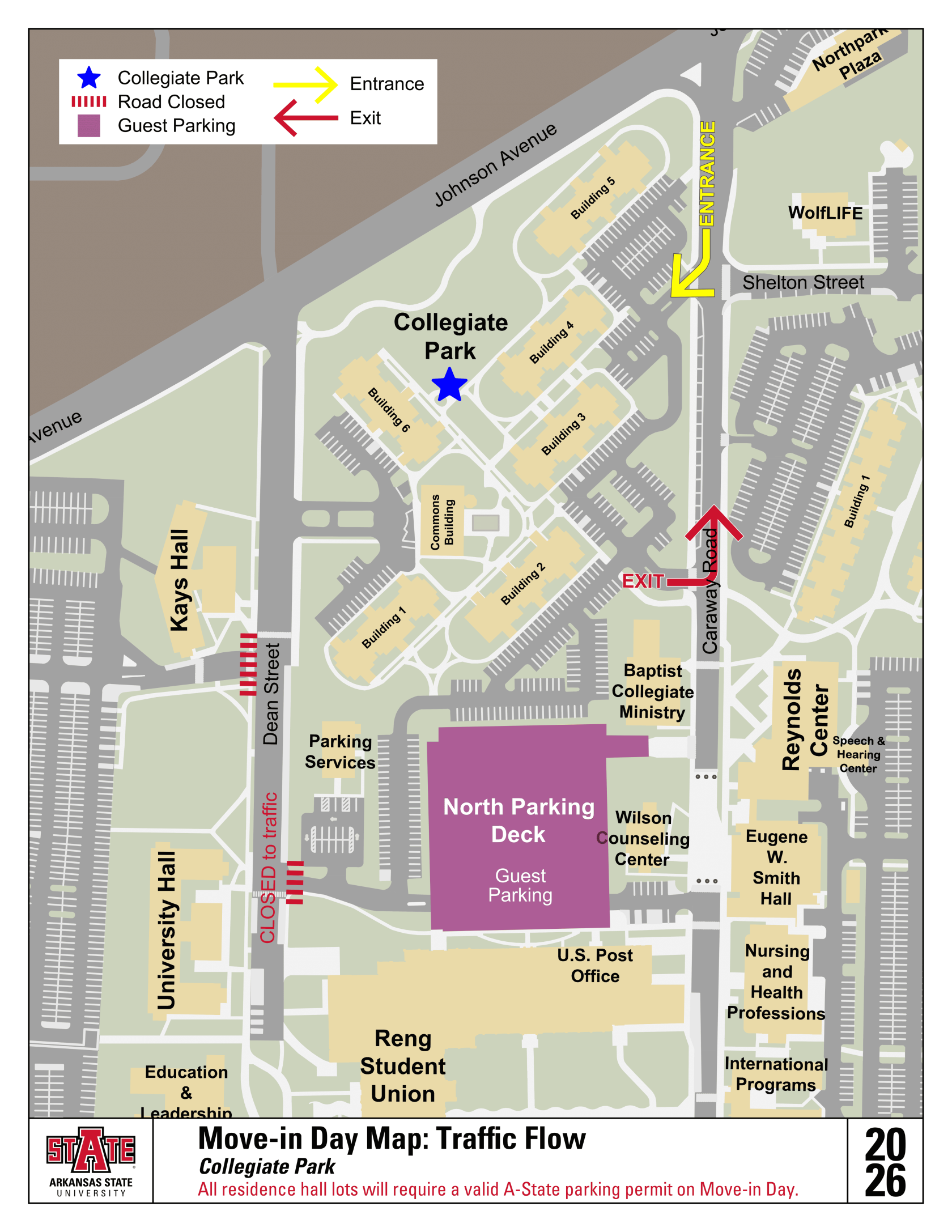 Collegiate Park Move-In Day Traffic Flow.png