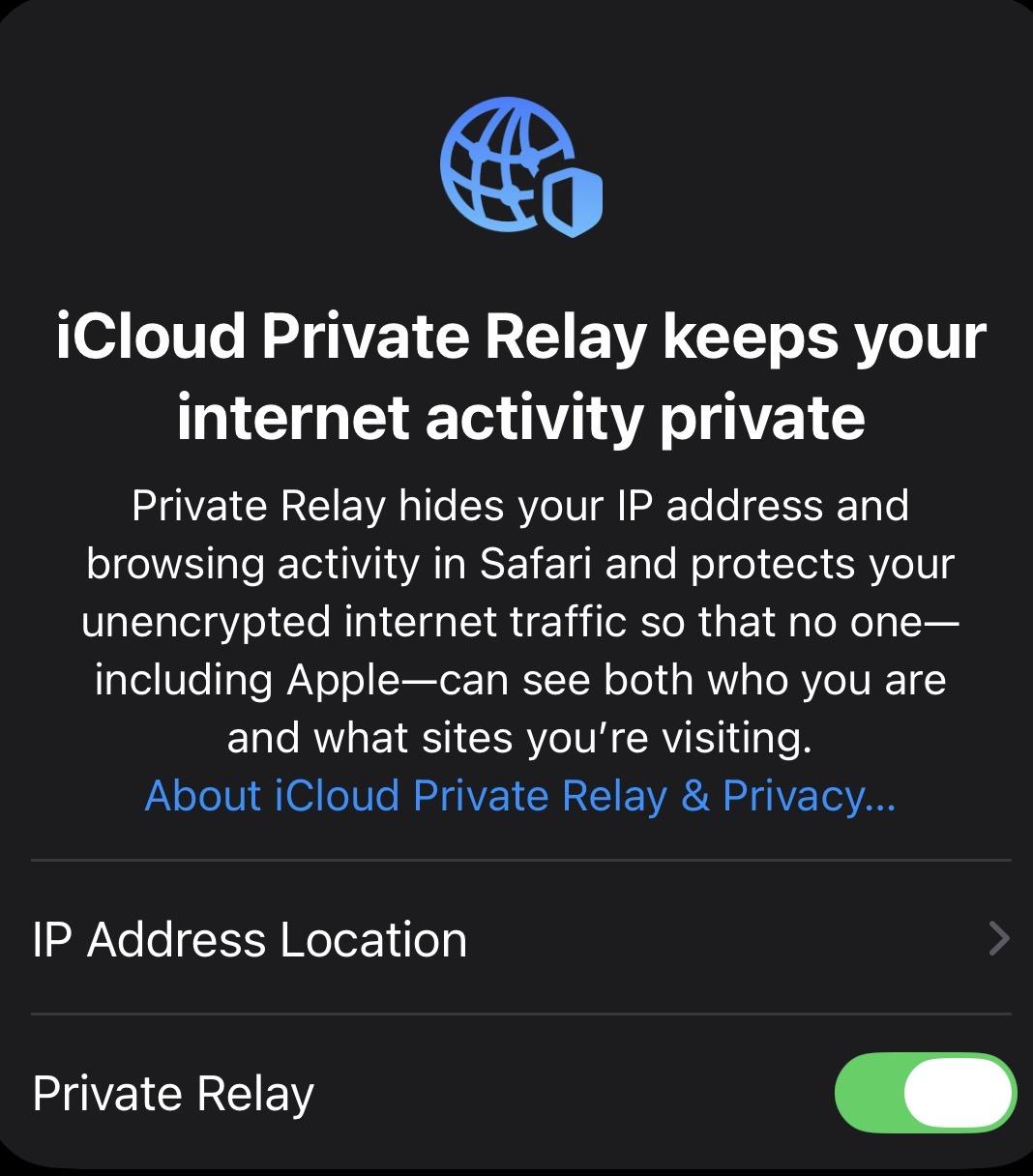 Private Relay - Toggled On.jpeg